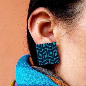 Aretes Topitos Cuadrados Wayúu