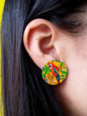 Aretes Topitos Redondos Guacamayas