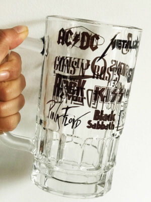 Mug Cervecero Amantes Del Rock