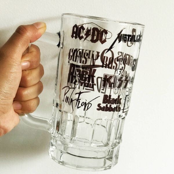 Mug Cervecero Amantes Del Rock
