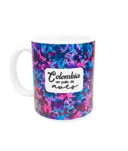 Mug Blanco Aves De Páramo Colombia