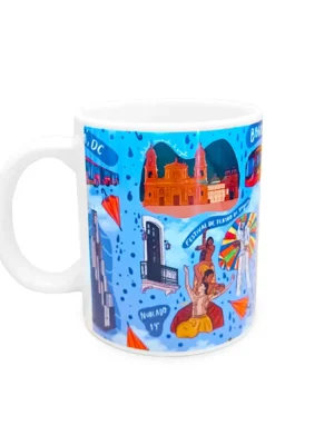 Mug Blanco Bogotá Colombia