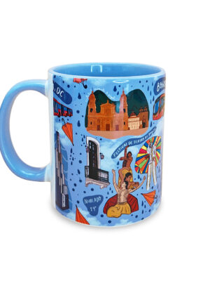 Mug Colorido Iconos de Bogota