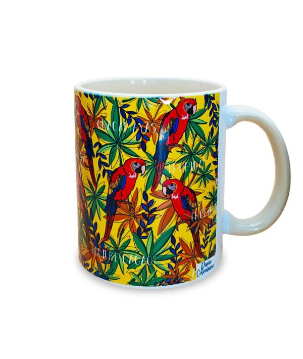 Mug Colorido Guacamayas Colombianas