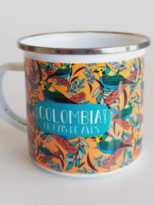 Mug Peltre Avistamiento De Aves