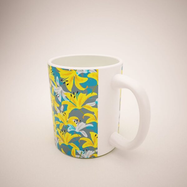 Mug Blanco Lirios