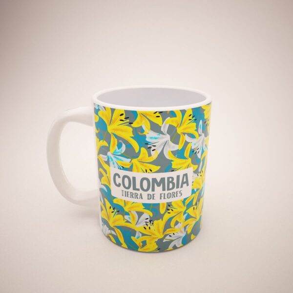 Mug Blanco Lirios