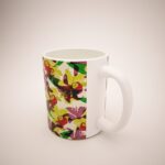 Mug Blanco Orquídeas