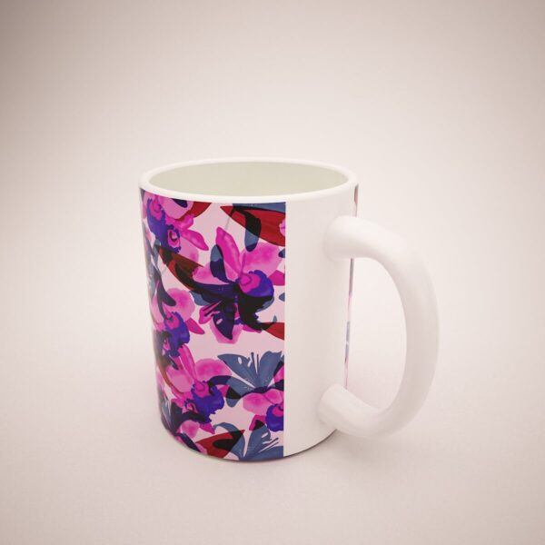 Mug Blanco Orquídeas