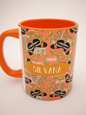 Mug Naranja Mariposario