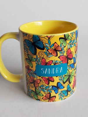 Mug Amarillo Mariposario Colombiano