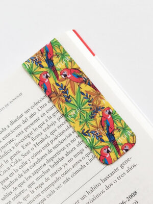 Separador Alargado Libros Guacamayas