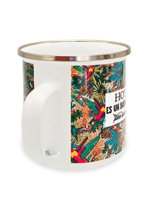 Mug de peltre colibri 2