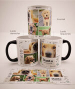 Mug Mágico Personalizado Con Tus Mascotas, Collage 1, (6 fotos)