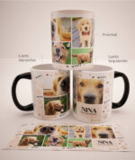 Mug Mágico Personalizado Con Tus Mascotas, Collage 1, (6 fotos)