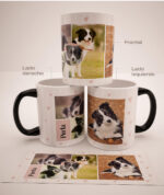 Mug Mágico Personalizado Con Tus Mascotas, Collage 2, (5 fotos)