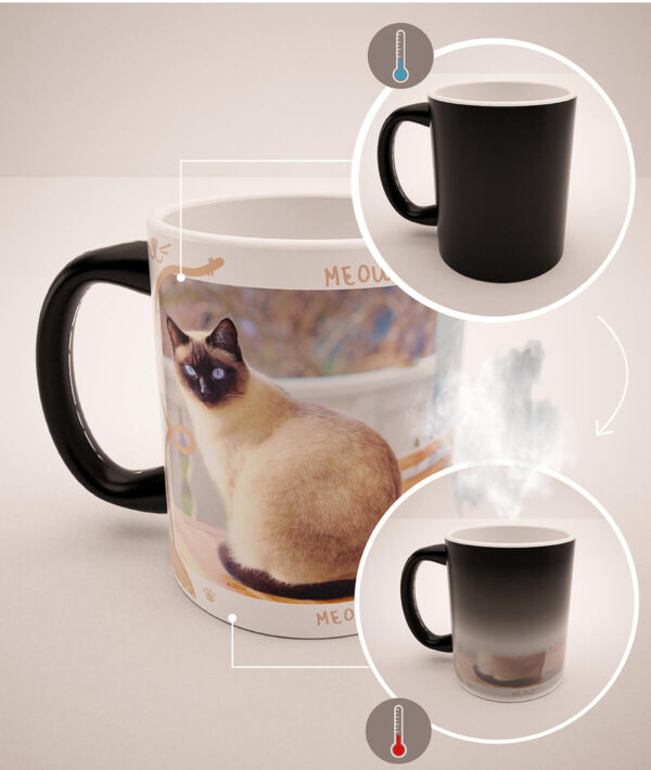 Mug Mágico Personalizado Con Tus Mascotas, Collage 8, (6 fotos)