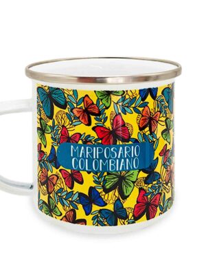 Mug Peltre Mariposario Colombiano