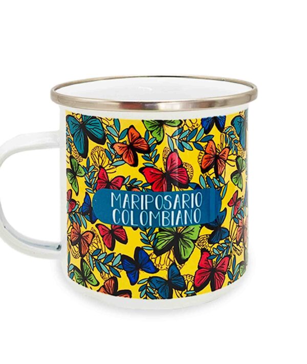 Mug Peltre Mariposario Colombiano