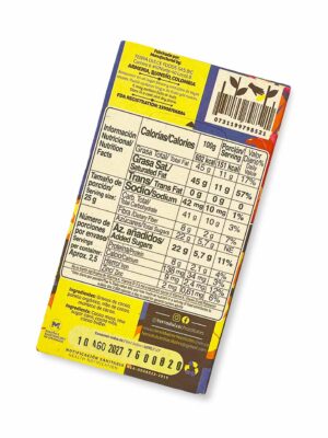 Barra de Chocolate Oscuro Artesanal con Nibs 2