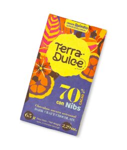 Barra de Chocolate Artesanal de Cacao con Nibs