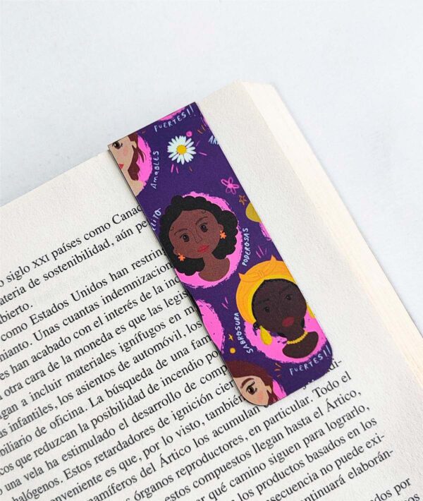 Separador Alargado de libro Mujeres Colombianas