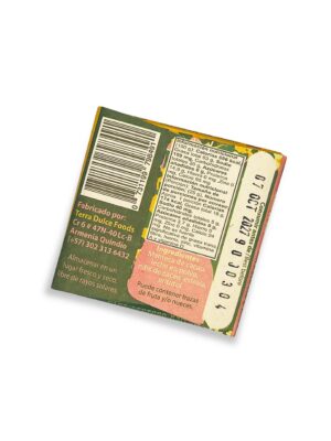 Barra de Chocolate Blanco Artesanal con Estevia y Nibs sin azúcar 2