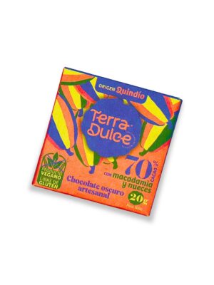 Barra de Chocolate Artesanal de Macadamia y Nueces