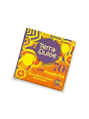 Barra de Chocolate Artesanal de Mandarina
