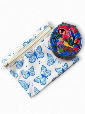 Combo Mini mini Bag Espejo Mariposa Amazónica