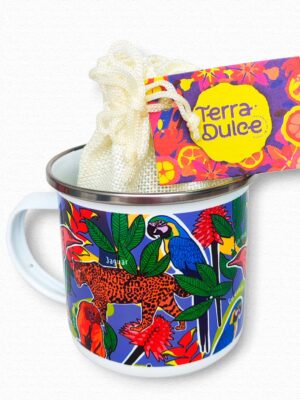 Combo Mug Amazónico Chocolate (mug peltre, chocolatinas de sabores)