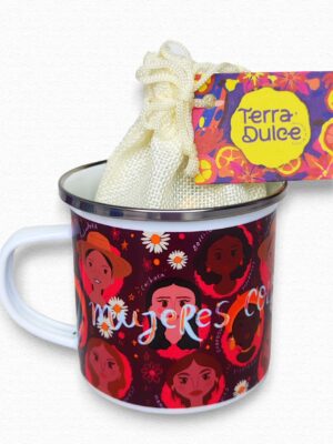 Combo Mug Mujeres Chocolate (mug peltre, chocolatinas de sabores)