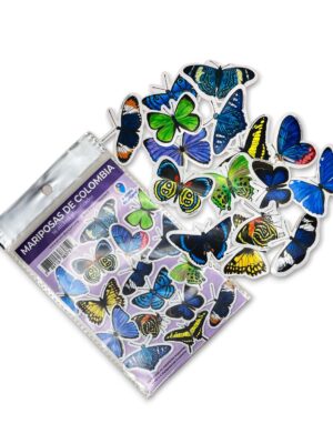 Stickers mariposas de colombia2