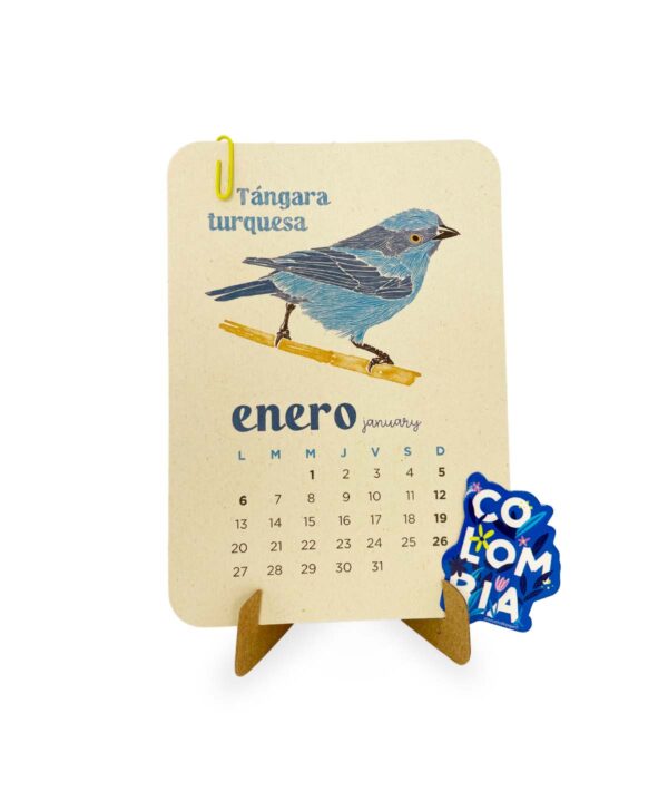 Calendario 2025 Aves de Colombia