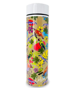 Termo digital de 500 ml con tapa hermética e indicador LED de temperatura. Ideal para cualquier bebida. Diseño inspirado en el Caribe colombiano