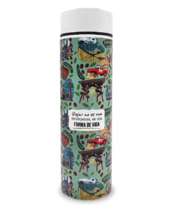 Termo digital de 500 ml con tapa hermética e indicador LED de temperatura. Ideal para cualquier bebida. Diseño inspirado en Armenia, Colombia