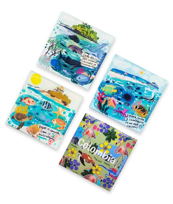 Combo Portavasos Mar Colombiano