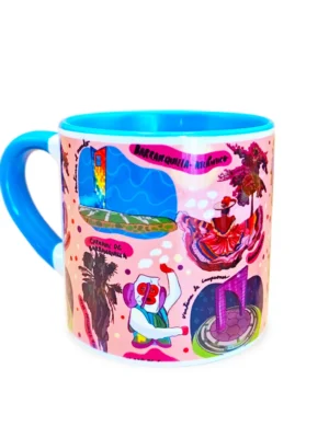 Mini Mug Azul Barranquilla Colombia