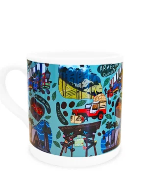 Mini Mug Blanco Armenia Colombia