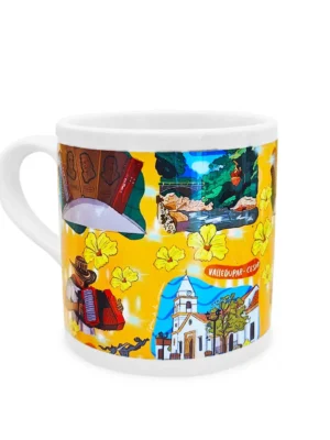 Mini Mug Blanco Valledupar Colombia