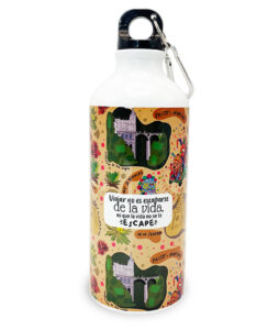 Caramañola de 600 ml con ilustraciones de Pasto, Colombia.