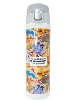 Termo Tapa Gris Villa de Leyva Colombia