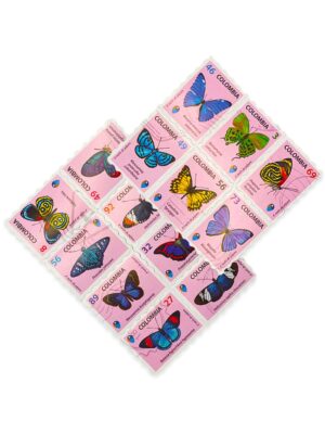 Estampillas Mariposas de Colombia 2