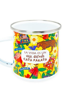 Mug Peltre Folclor Colombiano