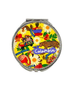 Espejo Portatil Folclor Colombia