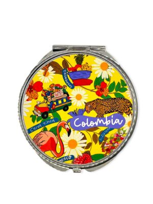 Espejo Portatil Folclor Colombia