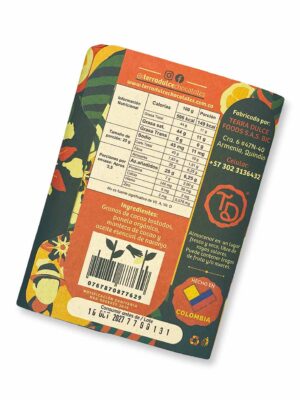 Barra de Chocolate Oscuro Artesanal Sabor Naranja 2