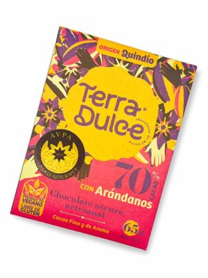 Barra de Chocolate Artesanal con Arándanos