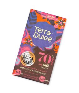 Barra de Chocolate Artesanal de Cacao con Café