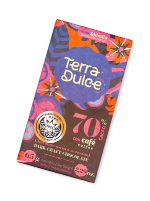 Barra de Chocolate Artesanal de Cacao con Café